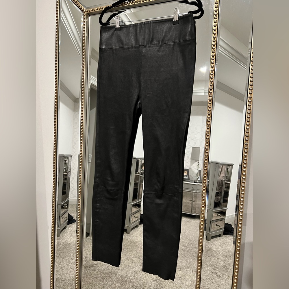 SPRWMN Los Angeles Black Leather Ankle Legging
